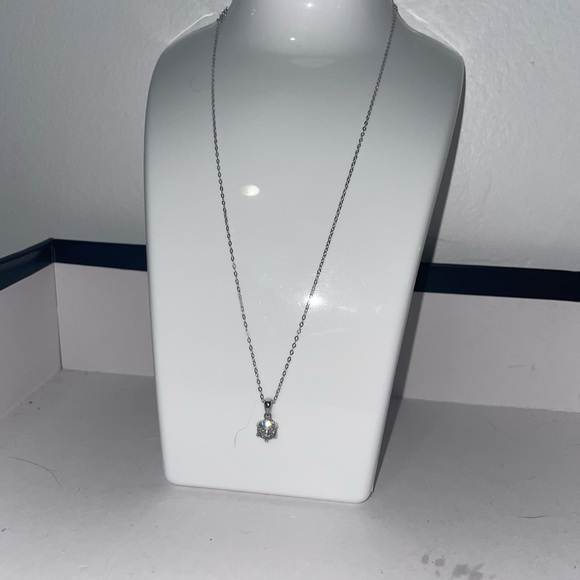 BEAUTIFUL S925 SILVER MOISSANITE NECKLACE‼️ - Picture 4 of 14